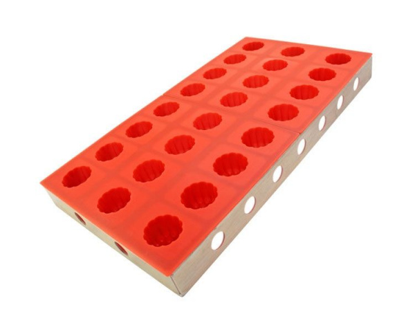 Силиконовая форма для шоколада, желе, мармелада 24 фигуры | 336*182*26 мм