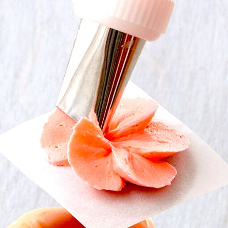 Кондитерская насадка 181(1217) Tulip, Корея, прямой лепесток с округлой прорезью 18 мм