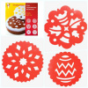 Трафареты для декора выпечки | Набор 6 шт