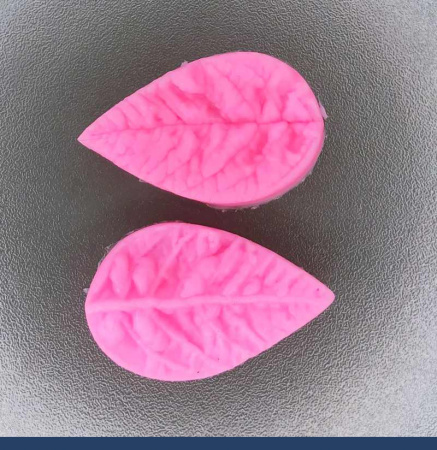 Молд силиконовый (вайнер) Лист Мини риф., комплект 2 шт (40•25 мм) е035