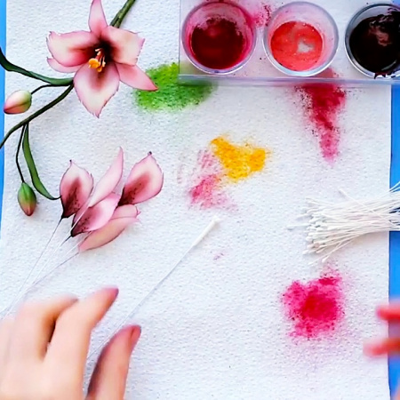 Пищевой краситель цветочная пыльца Розовая 5 гр.