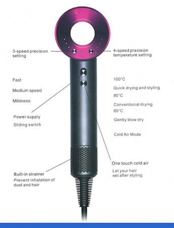 Фен для волос профессиональный Super Hair Dryer XH-601