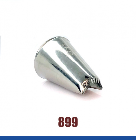 Кондитерская насадка 899 Tulip™ лента с зубчиками ракушка (Shell Basketweave) большая, прорезь 20 мм