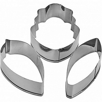 Вырубка стальная Орхидея | Набор 3 шт