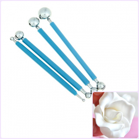 Кондитерские шарики для моделирования мастики | набор 4*8 шт