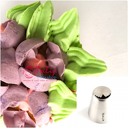 Насадка листик/лепесток D №86 | L размер (Russian Leaf&Petal A Nozzle #86 | L size | By Tulip Workshop)